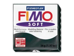 Pâte à modeler fimo soft coloris noir pain 57g