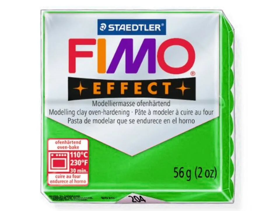 Pâte à modeler fimo soft coloris vert pomme pain 57g