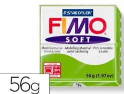 Pâte à modeler fimo soft coloris vert pomme pain 57g