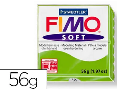 Pâte à modeler fimo soft coloris vert pomme pain 57g