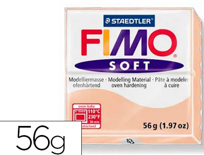 Pâte à modeler fimo soft coloris chair clair pain 57g