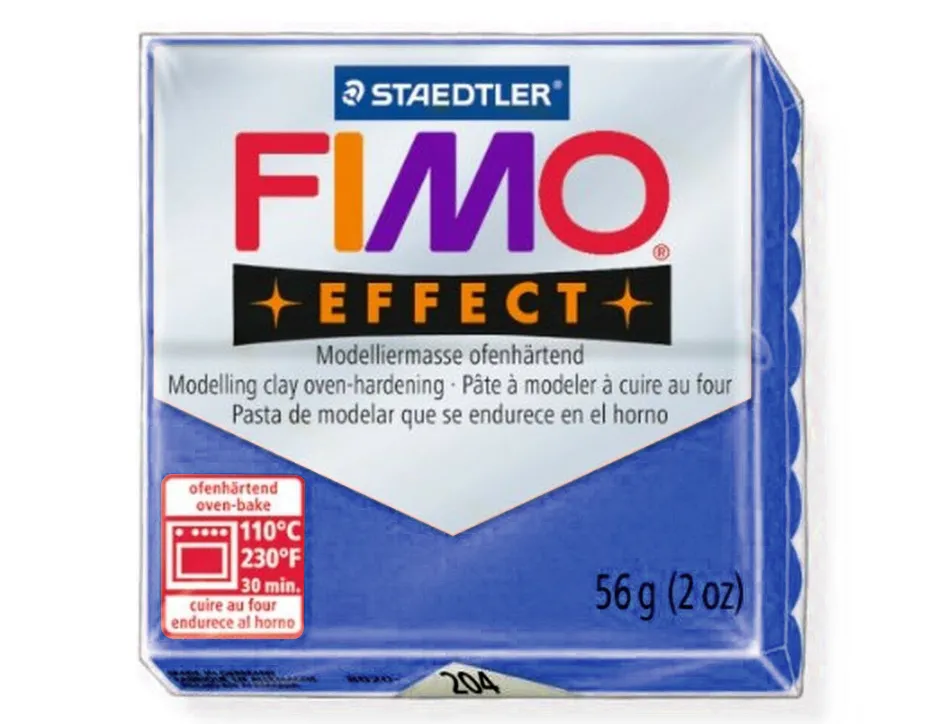 Pâte à modeler fimo soft coloris bleu pacifique pain 57g