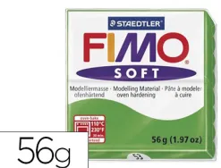 Pâte à modeler fimo soft coloris vert tropique pain 57g
