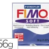 Pâte à modeler fimo soft coloris bleu brillant pain 57g