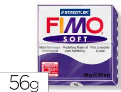 Pâte à modeler fimo soft coloris prune pain 57g