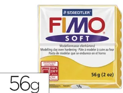 Pâte à modeler fimo soft coloris jaune pain 57g