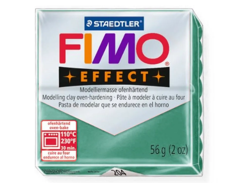 Pâte à modeler fimo soft coloris vert sapin pain 57g