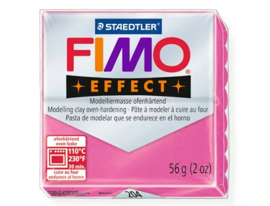 Pâte à modeler fimo soft coloris framboise pain 57g