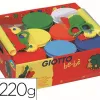 Pâte à modeler giotto be-bè schoolpack accessoires 2 rouleaux 2 paires de ciseaux 2 roulettes 2 mirettes 8 pots 220g
