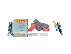 Pâte à modeler jovi autodurcissante coloris gris pain 500g