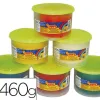 Pâte à modeler jovi box blandiver coloris assortis blanc jaune rouge vert bleu orange 6 pains 460g