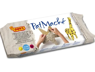 Pâte à modeler jovi patmaché papier mâché prêt-à-l'emploi pain de 680g