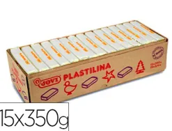 Pâte à modeler jovi plastilina végétale coloris blanc 350g