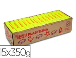 Pâte à modeler jovi plastilina végétale coloris jaune 350g