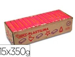 Pâte à modeler jovi plastilina végétale coloris rouge 350g