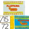 Pâte à modeler jovi plastilina végétale assortiment 15 pains 350g