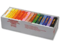 Pâte à modeler jovi plastilina végétale assortiment 15 pains 350g