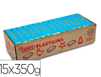Pâte à modeler jovi plastilina végétale coloris bleu clair 350g