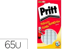 Pâte adhésive pritt multi-fix réutilisable étui 65 pastilles