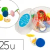 Punaise plastifiée coloris assortis boîte 25 unités