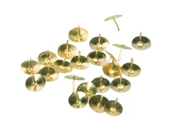Punaise q-connect laiton diamètre 10mm boîte plastique 120 unités