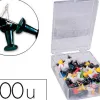 Punaise q-connect épingle mémo coloris noir boîte 100 unités