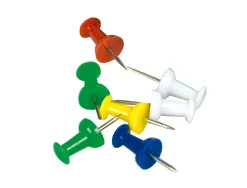 Punaise q-connect épingle mémo coloris assortis boîte 25 unités