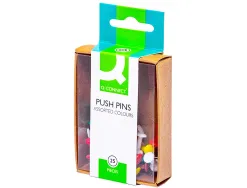 Punaise q-connect épingle mémo coloris assortis boîte 25 unités