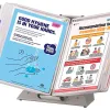 Pupitre de consultation tarifold antimicrobien format a4 10 poches blanc