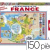Puzzle éducatif 34x48cm 150 pièces thème les départements de france dès 3 ans