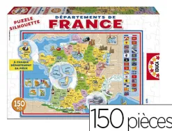 Puzzle éducatif 34x48cm 150 pièces thème les départements de france dès 3 ans