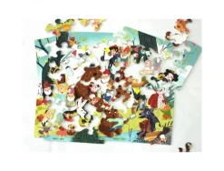Puzzle en bois sans cadre wilson jeux il etait une fois theme contes et legendes 50 pieces