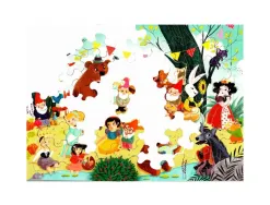 Puzzle en bois sans cadre wilson jeux il etait une fois theme contes et legendes 50 pieces
