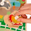 Puzzle enfant imaginovo ferme bois +18 mois 9 pieces 30x22,5x1,5 cm