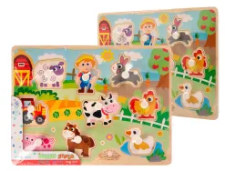Puzzle enfant imaginovo ferme bois +18 mois 9 pieces 30x22,5x1,5 cm