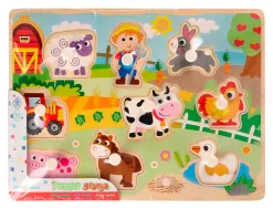 Puzzle enfant imaginovo ferme bois +18 mois 9 pieces 30x22,5x1,5 cm