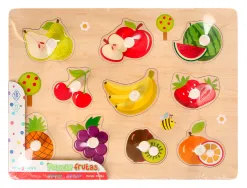 Puzzle enfant imaginovo fruits bois +18 mois 10 pieces 30x22,5x1,5 cm