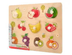 Puzzle enfant imaginovo fruits bois +18 mois 10 pieces 30x22,5x1,5 cm