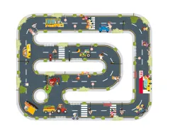 Puzzle enfant imaginovo ville et route bois +3 ans 21 pieces 22x22x6,4 cm