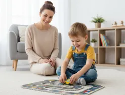 Puzzle enfant imaginovo ville et route bois +3 ans 21 pieces 22x22x6,4 cm