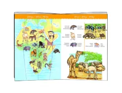 Puzzle interdacta animaux du monde 100 pcs 61x35cm + 1 livret + 1 poster