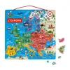 Puzzle interdacta carte d'europe magnetique 40 pcs 45x45cm