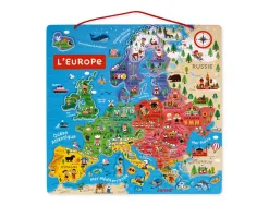 Puzzle interdacta carte d'europe magnetique 40 pcs 45x45cm