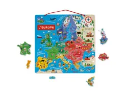 Puzzle interdacta carte d'europe magnetique 40 pcs 45x45cm