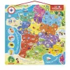 Puzzle interdacta carte de france magnetique 93 pcs 36x36cm