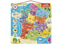 Puzzle interdacta carte de france magnetique 93 pcs 36x36cm