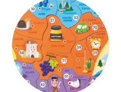 Puzzle interdacta carte de france magnetique 93 pcs 36x36cm
