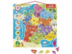 Puzzle interdacta carte de france magnetique 93 pcs 36x36cm
