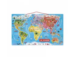 Puzzle interdacta carte du monde magnetique 92 pcs 77x46cm
