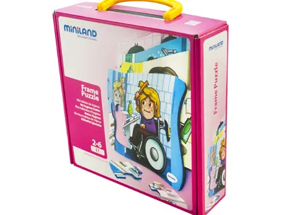 Puzzle miniland habitudes hygiéniques set de 4 unités 6 pièces